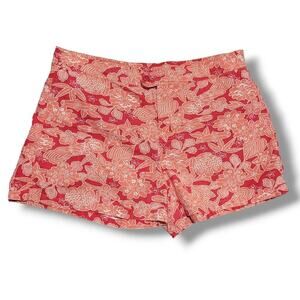 Old Navy Women’s Plus Size Floral Tropical High-Rise Shorts 16 Cotton